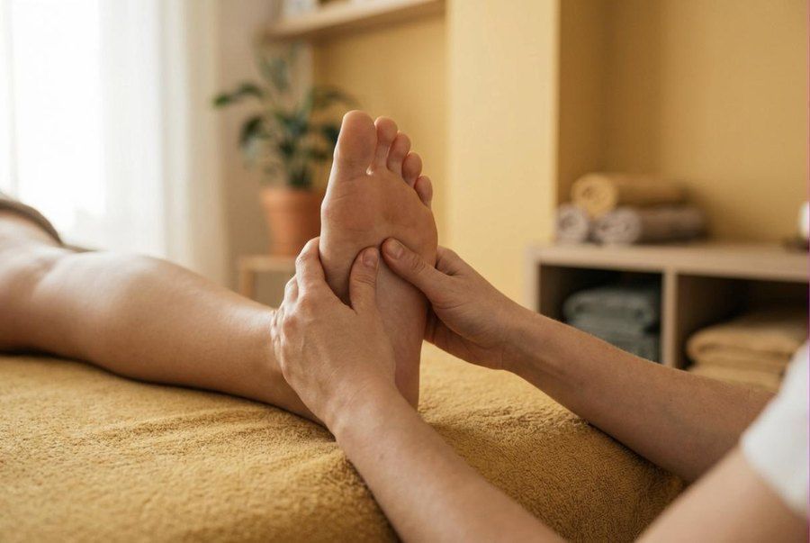 Fußreflexzonenmassage und Akupressur